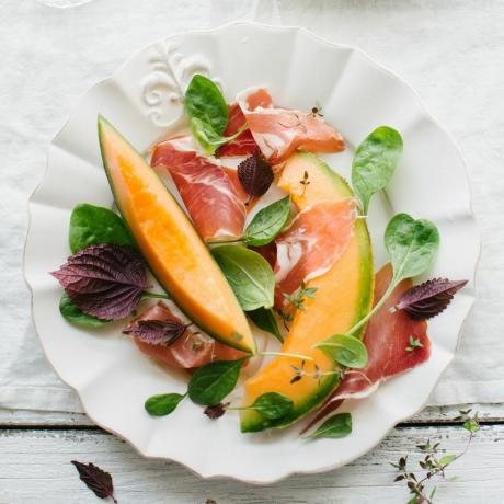 prosciutto melon salat