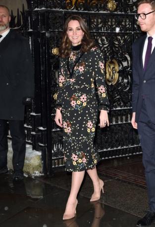 Kate Middleton blomstret kjole
