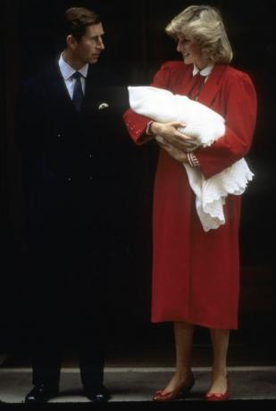 diana Prins Charles og Prins Harry 1984